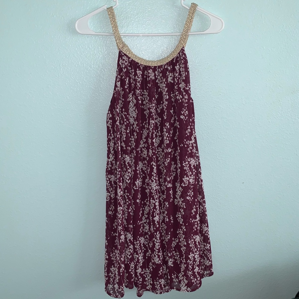 Charming Charlie Purple Vine Dress